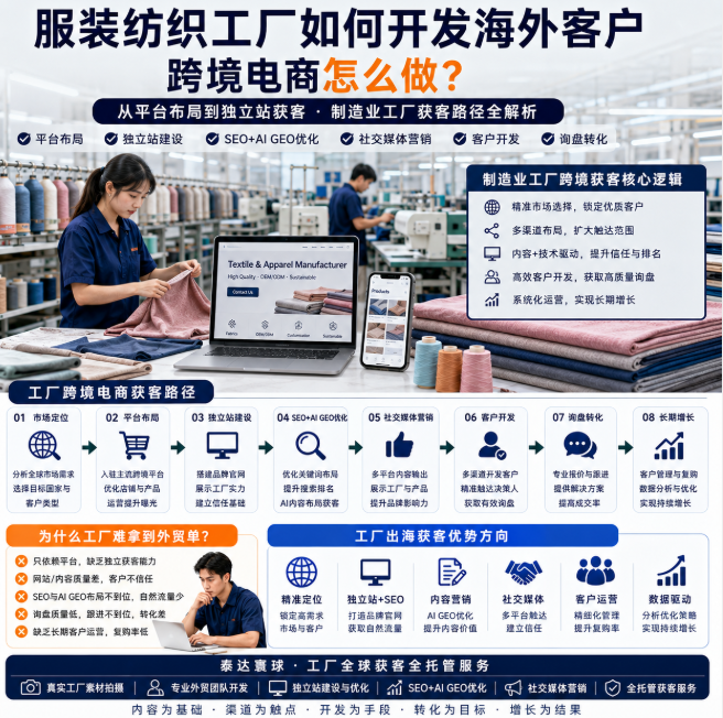 服装纺织工厂如何开发海外客户跨境电商怎么做？从平台布局到独立站获客.png