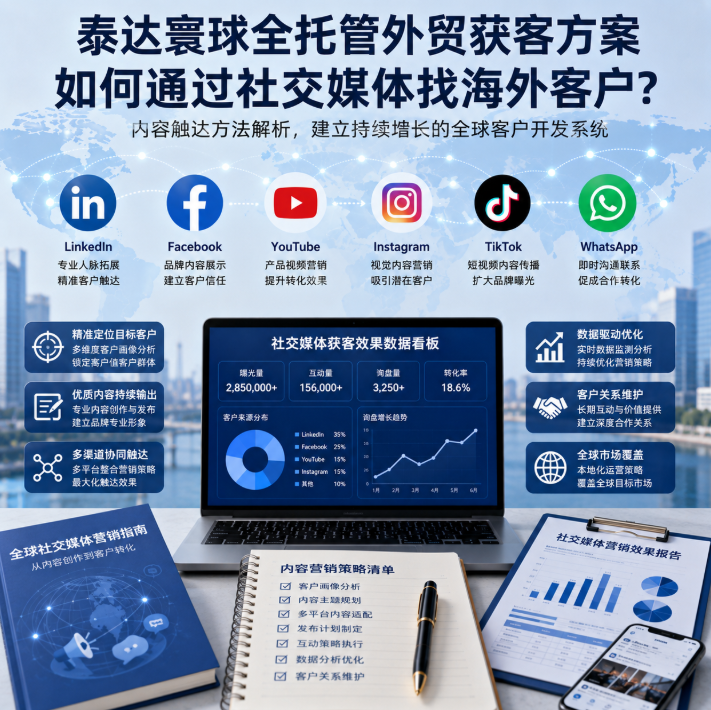 泰达寰球全托管外贸获客方案如何通过社交媒体找海外客户？内容触达方法解析.png