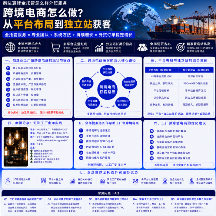 泰达寰球全托管怎么样外贸服务跨境电商怎么做？从平台布局到独立站获客.png