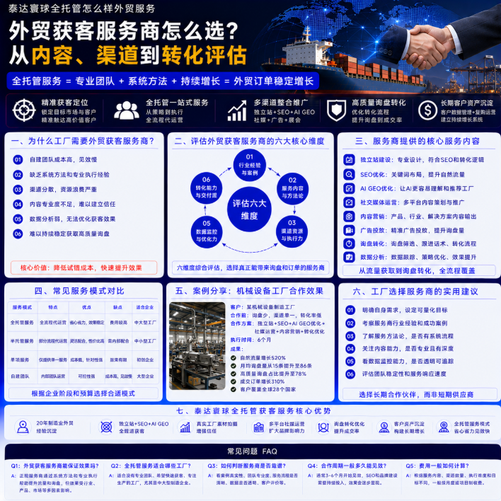泰达寰球全托管怎么样外贸服务外贸获客服务商怎么选？从内容、渠道到转化评估.png