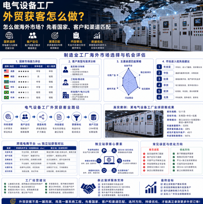 电气设备工厂外贸获客怎么做怎么做海外市场？先看国家、客户和渠道匹配.png