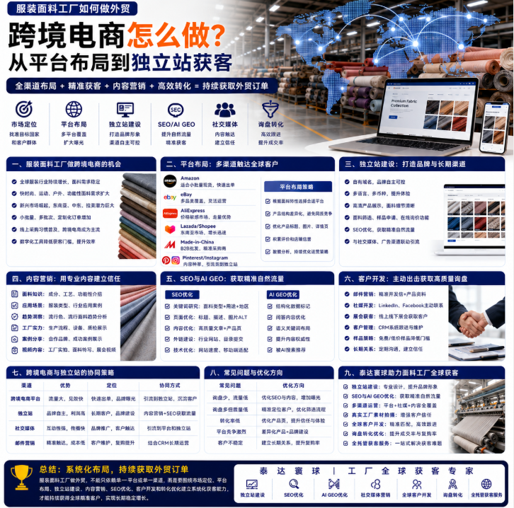 服装面料工厂如何做外贸跨境电商怎么做？从平台布局到独立站获客.png