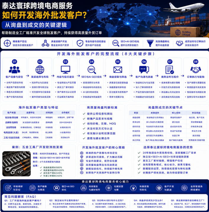 泰达寰球跨境电商服务如何开发海外批发客户？从询盘到成交的关键逻辑.png