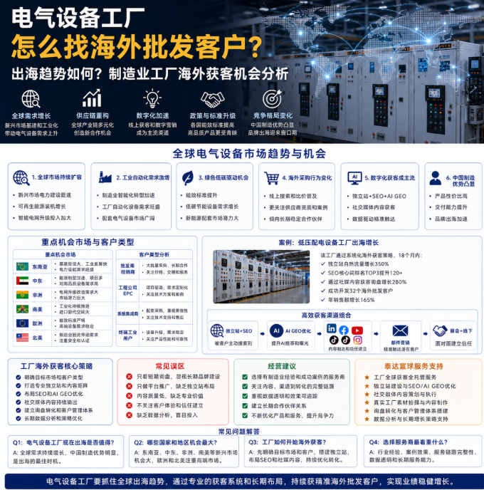 电气设备工厂怎么找海外批发客户出海趋势如何？制造业工厂海外获客机会分析.png