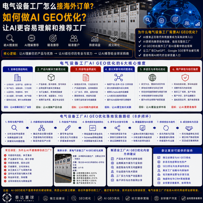 电气设备工厂怎么接海外订单如何做AI GEO优化？让AI更容易理解和推荐工厂.png