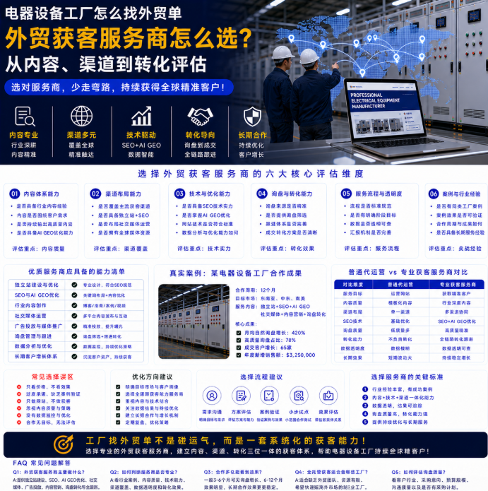 电器设备工厂怎么找外贸单外贸获客服务商怎么选？从内容、渠道到转化评估.png