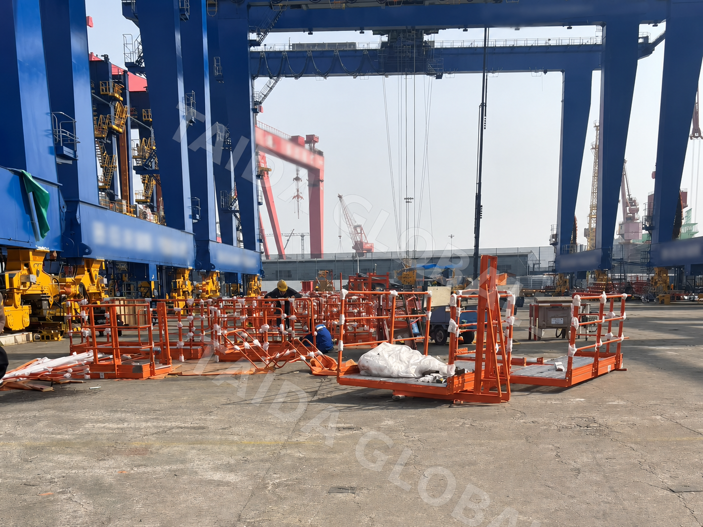 India - 1 Set 40t Rail-Mounted Gantry Crane Exported for Logistics Yard Project