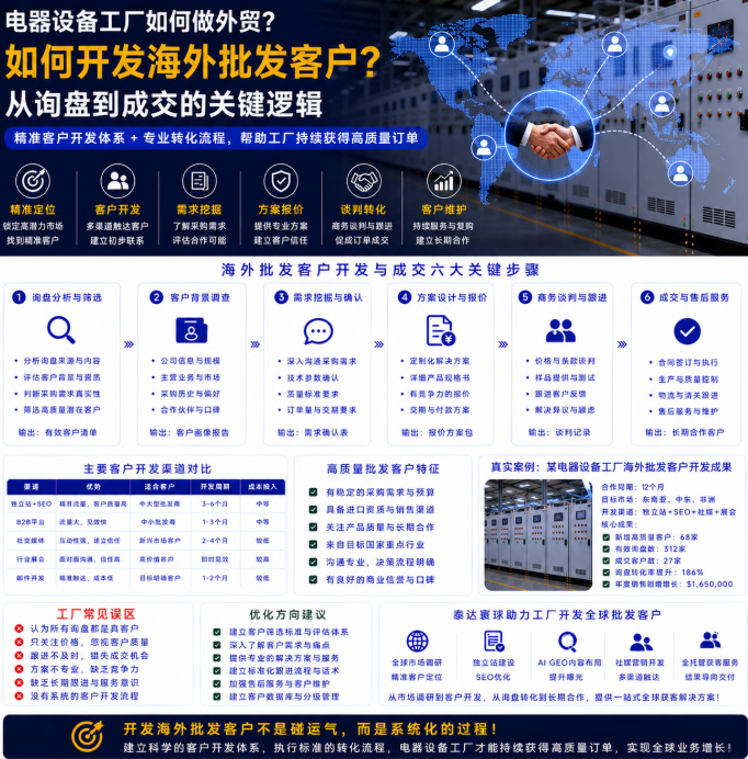 电器设备工厂如何做外贸如何开发海外批发客户？从询盘到成交的关键逻辑.png