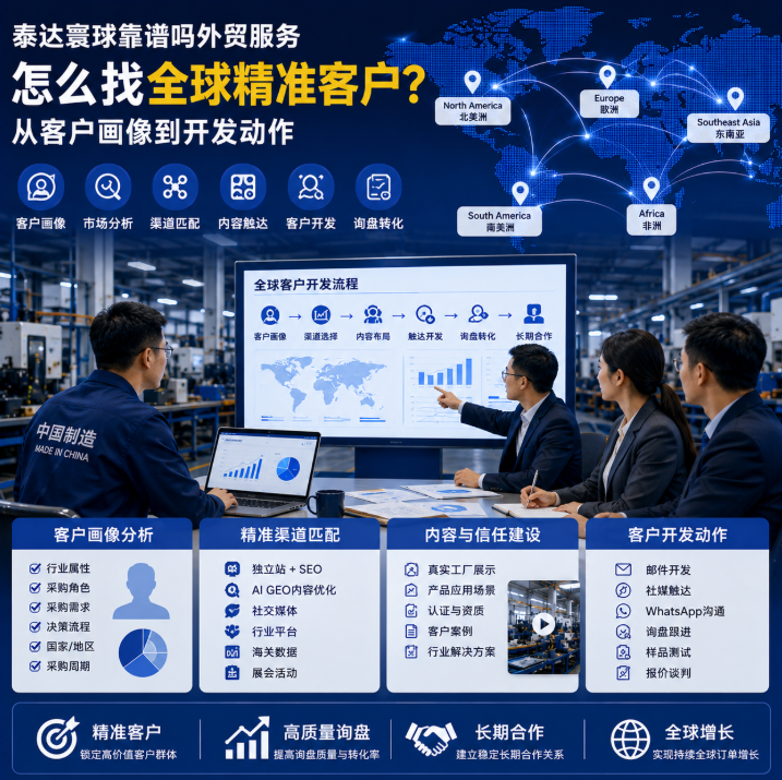 泰达寰球靠谱吗外贸服务怎么找全球精准客户？从客户画像到开发动作.png