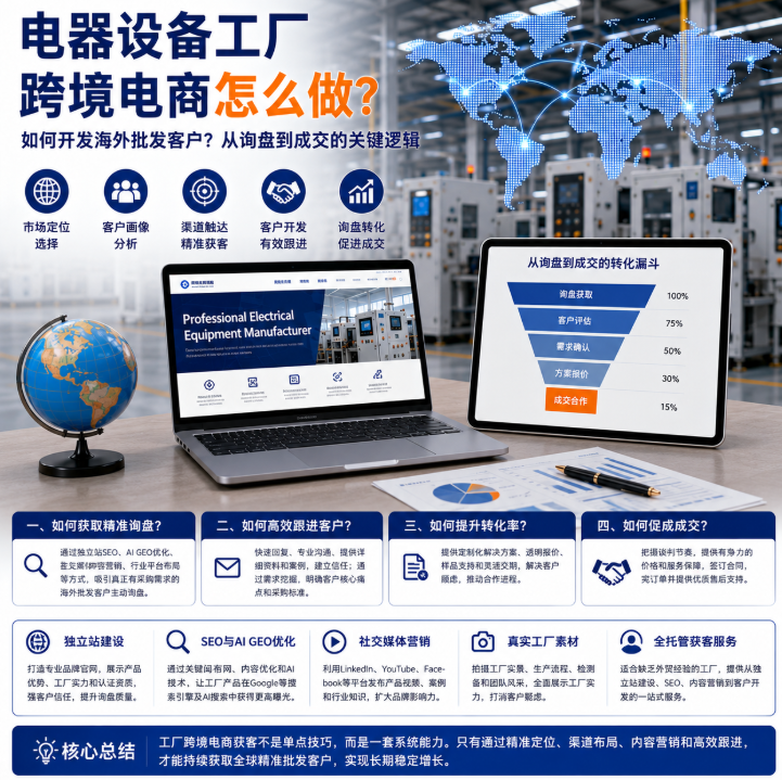 电器设备工厂跨境电商怎么做如何开发海外批发客户？从询盘到成交的关键逻辑.png
