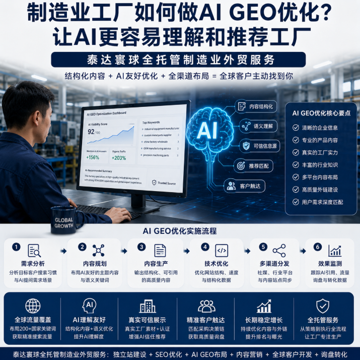 泰达寰球全托管制造业外贸服务如何做AI GEO优化？让AI更容易理解和推荐工厂.png